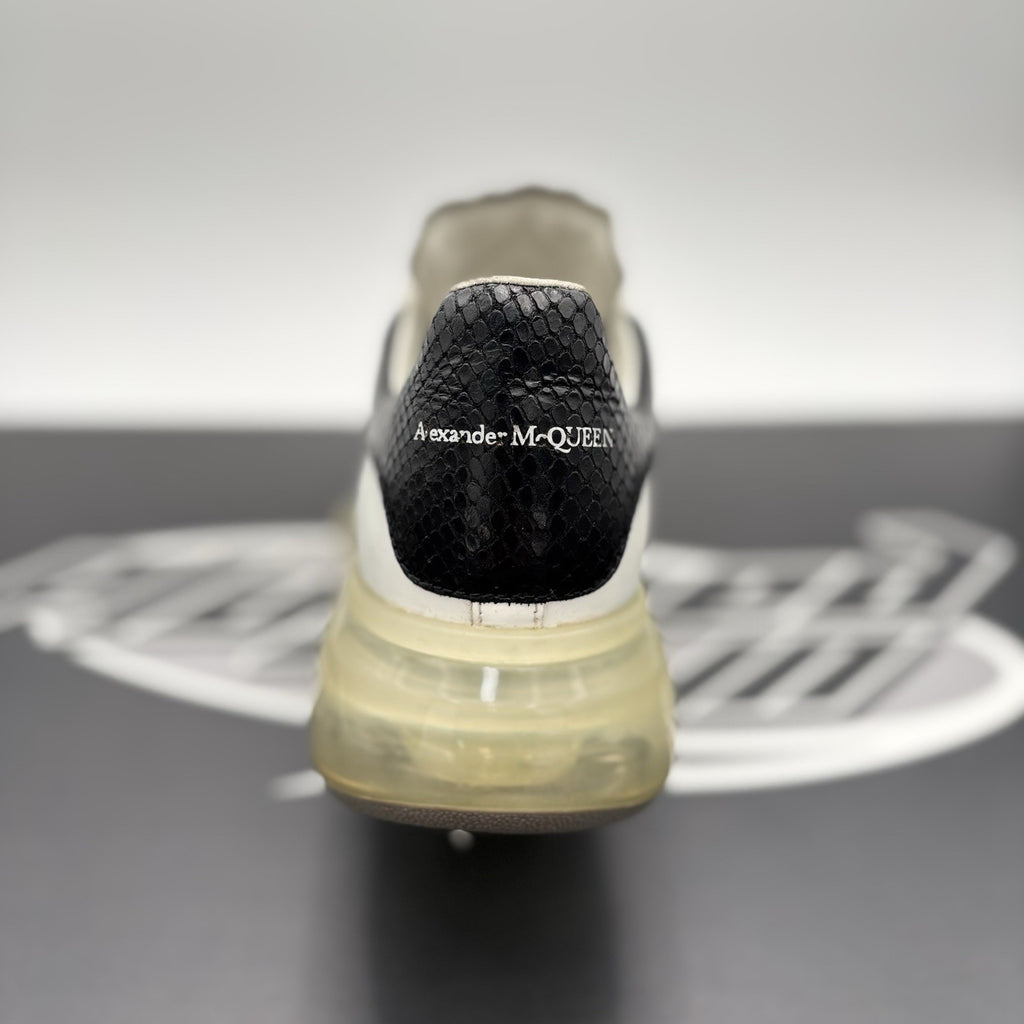 Size 42 (9 US) Alexander McQueen ' Transparent Sole, Snakeskin ' | GREAT!