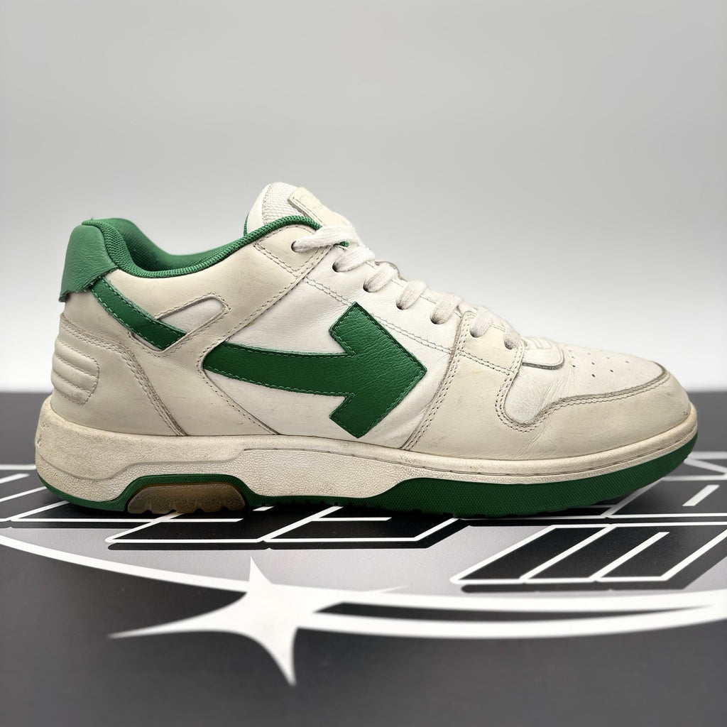 Size 43 (10 US) Off-White Out of Office ' White, Green ' | GOOD CONDITION!