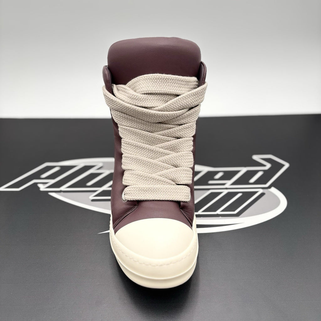 Size 41 (8 US) - Rick Owens Jumbo Lace Padded Ramones ' Amethyst ' | SUPER CLEAN