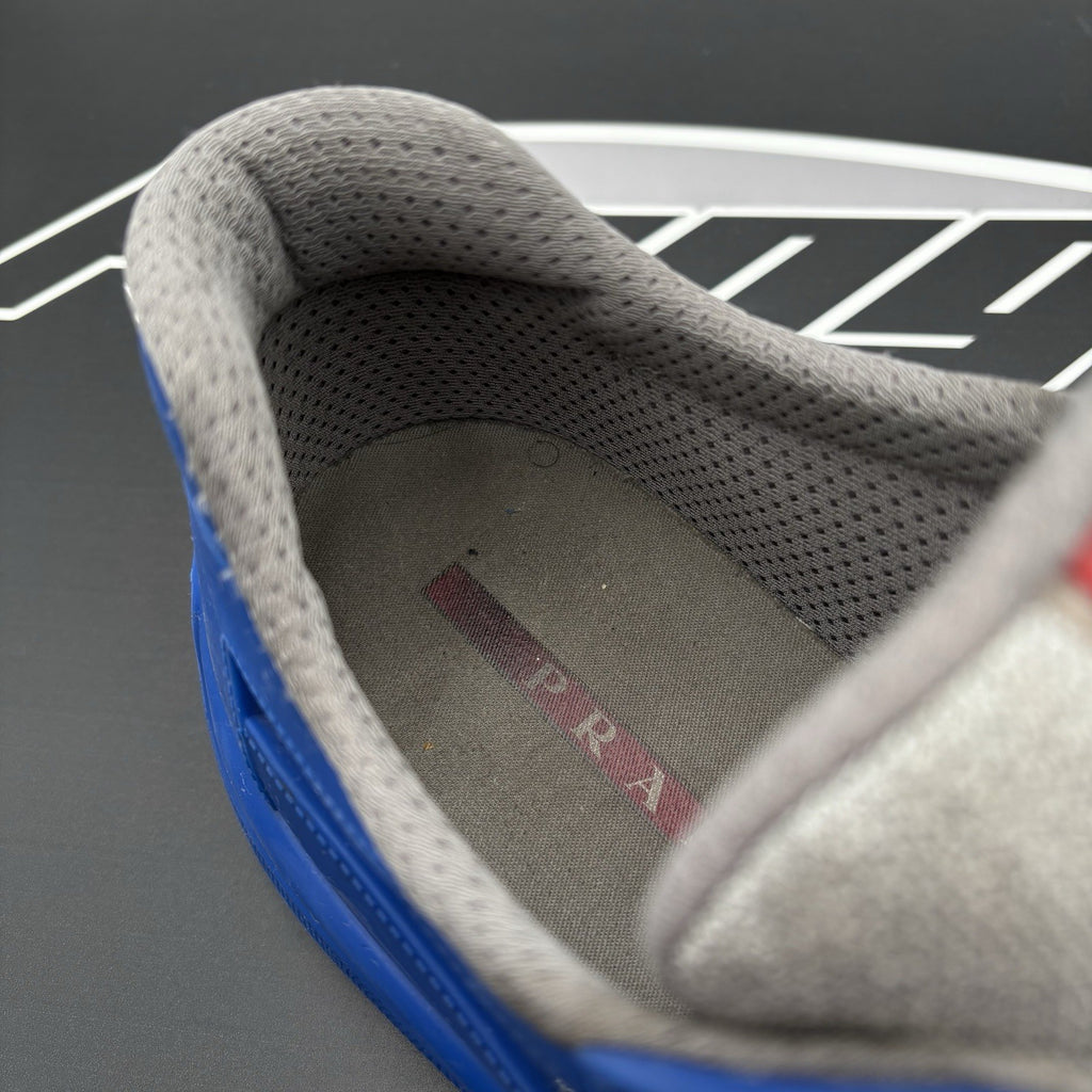 Size 45 (12 US) - Prada America's Cup Soft Rubber ' Blue ' | GOOD!
