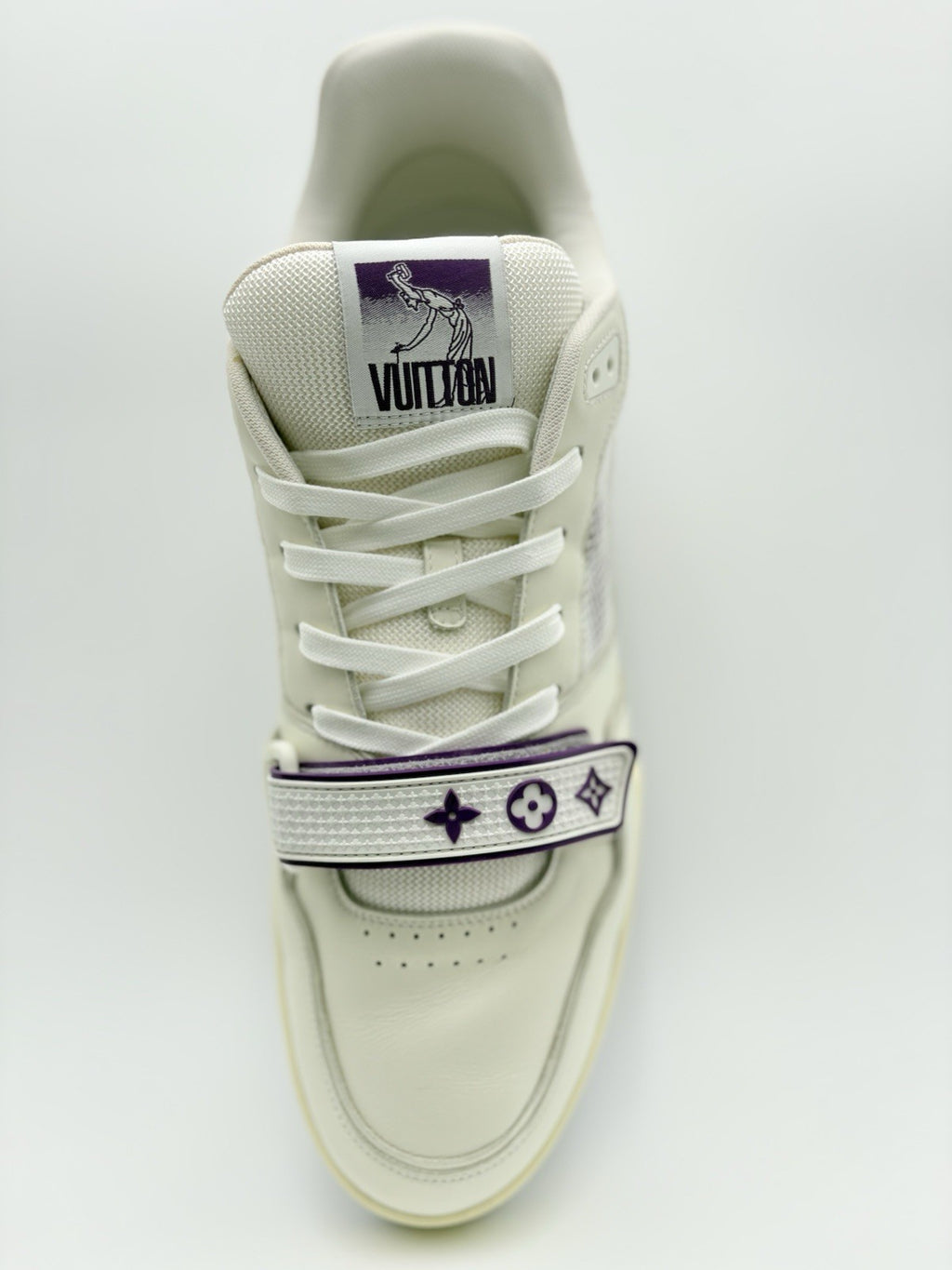 Size 12 LV (13-13.5 US) Louis Vuitton Strap Trainer ' Purple ' | SUPER CLEAN!