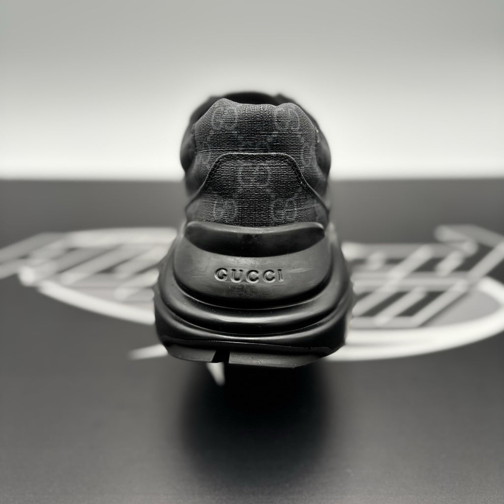 Size 10 G (10.5 US) - Gucci Rhyton ' Monogram Black ' | GREAT CONDITION!