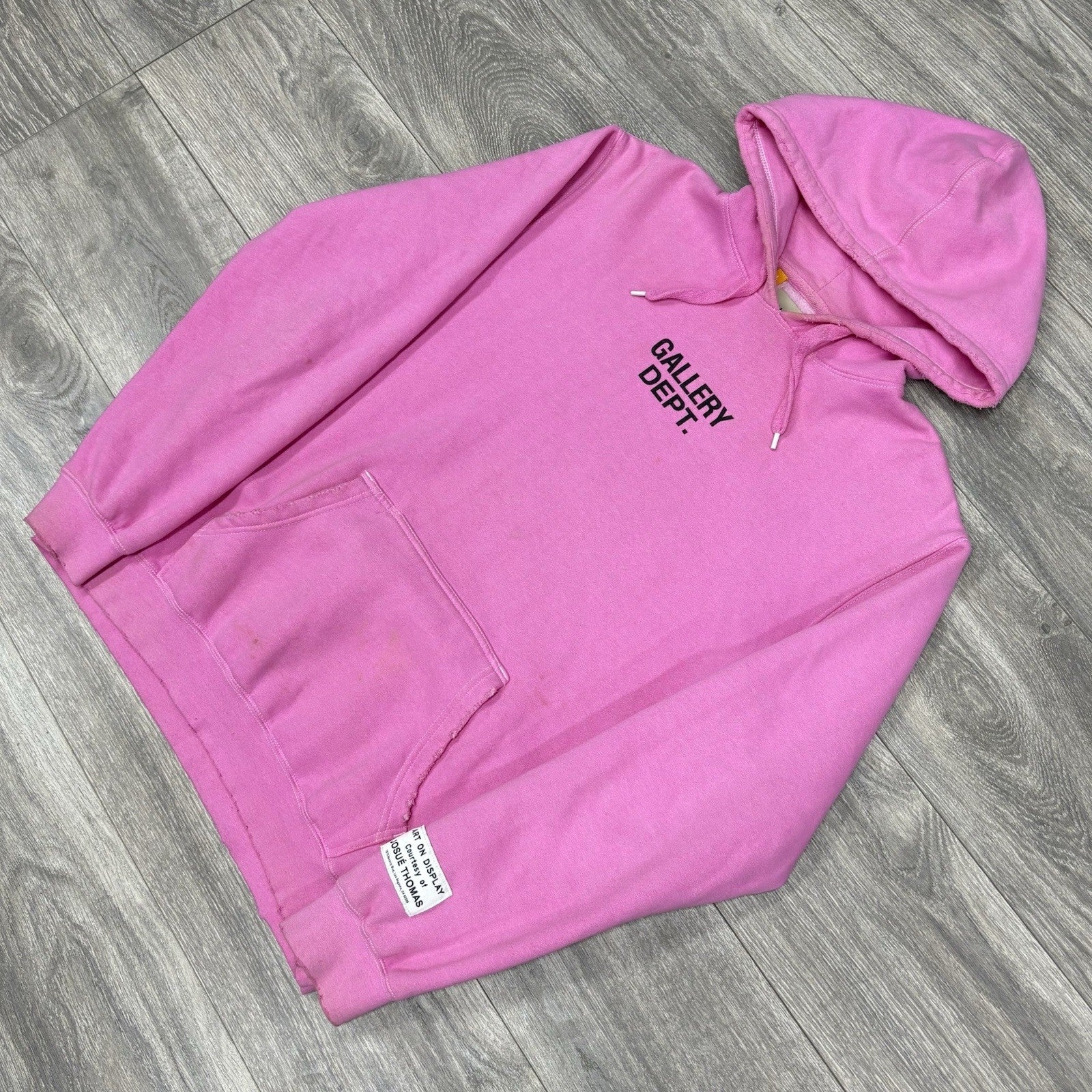 Size Large - Gallery Dept. Center Logo Hoodie ' Pink ' | GOOD CONDITION!