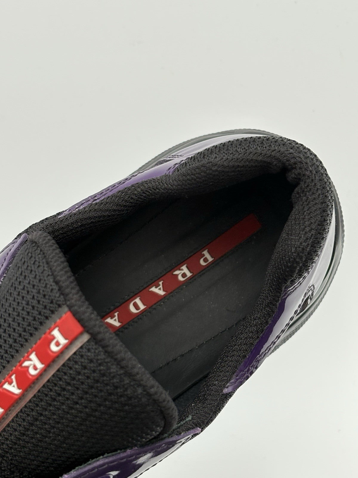 Size 8 UK (9 US) - Prada Americas Cup ' Violet Black ' | SUPER CLEAN!