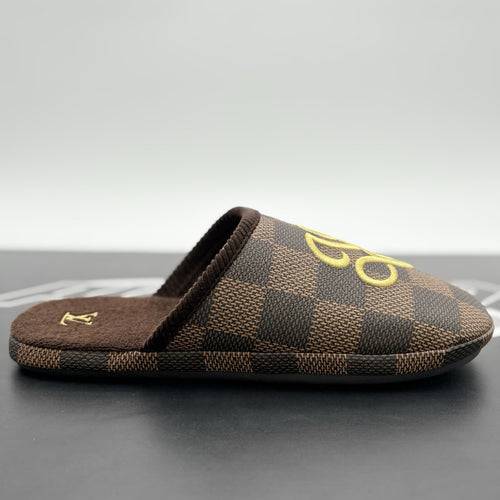 Size 11 LV (12-12.5 US) Louis Vuitton Palace Slipper Damier Pop ' Ebene ' | NEW!