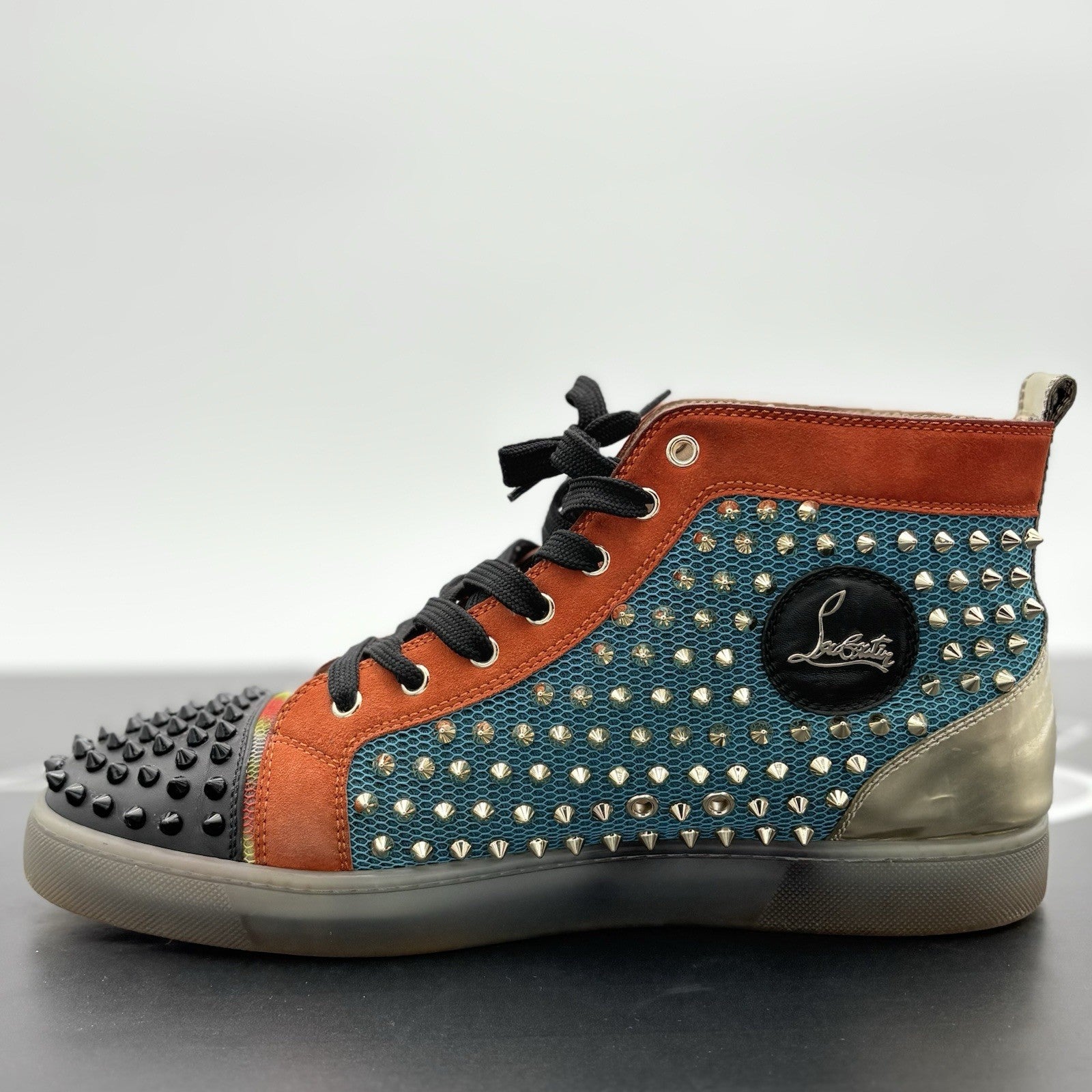 Size 45 (12 US) Christian Louboutin High Spikes ' Lux Techno ' | SUPER CLEAN!