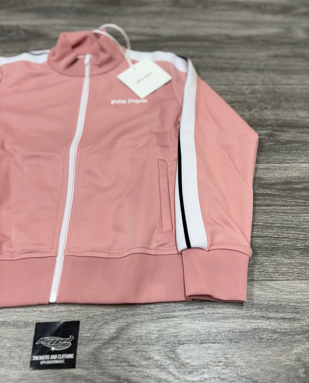 Size 10 - Palm Angels Classic Track Jacket ' Pink White ' | NEW!