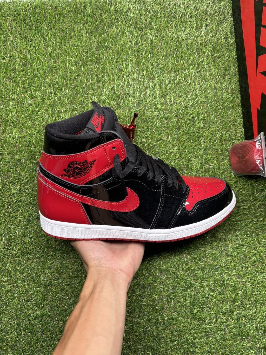 Size 12 - Jordan 1 Retro OG High Patent Bred | SUPER CLEAN!