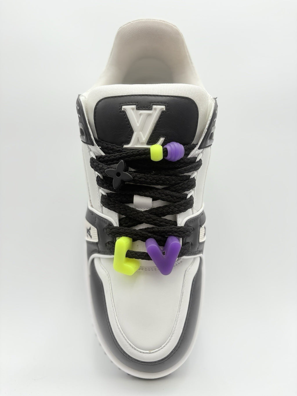Size 12 LV (13-13.5 US) - Louis Vuitton Maxi ' Black White ' | SUPER CLEAN!