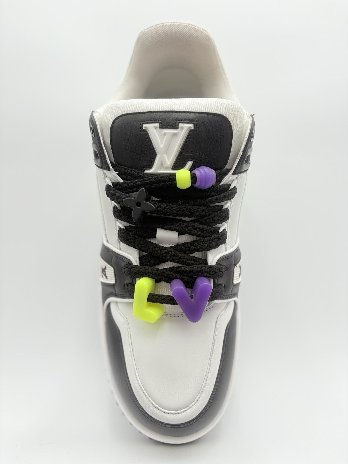 Size 12 LV (13-13.5 US) - Louis Vuitton Maxi ' Black White ' | SUPER CLEAN!