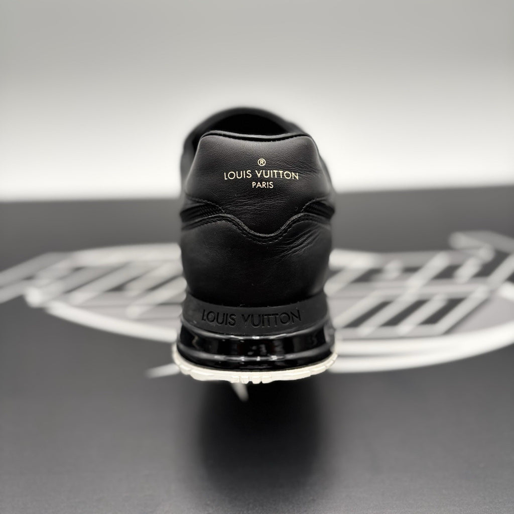 Size 7.5 LV (8.5-9 US) Louis Vuitton Run Away Sneaker ' Black White ' | GOOD!