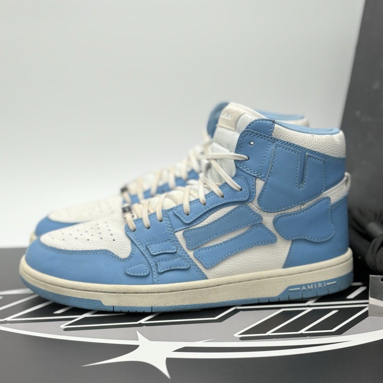 Size 44 (11 US) - Amiri Skel High Top ' Powder Blue White ' | GREAT CONDITION!