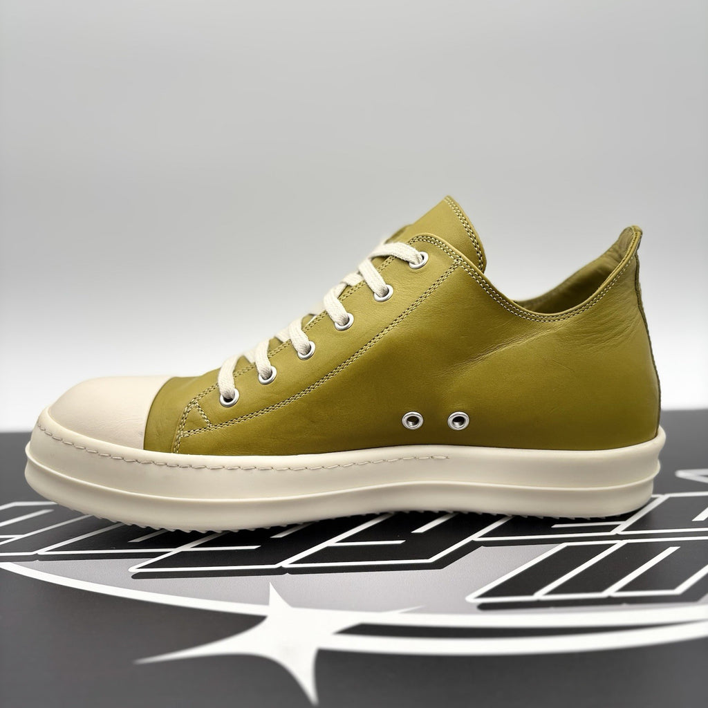 Size 44 (11 US) Rick Owens Low Leather  ' Acid Milk ' | GREAT CONDITION!
