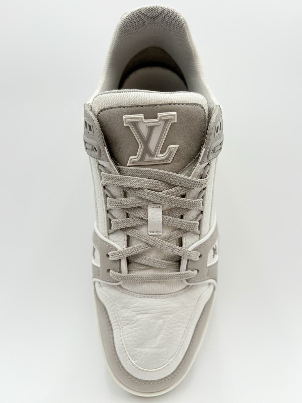 Size 7.5 LV (8.5-9 US) Louis Vuitton Trainer ' Grey White ' | GOOD CONDITION!