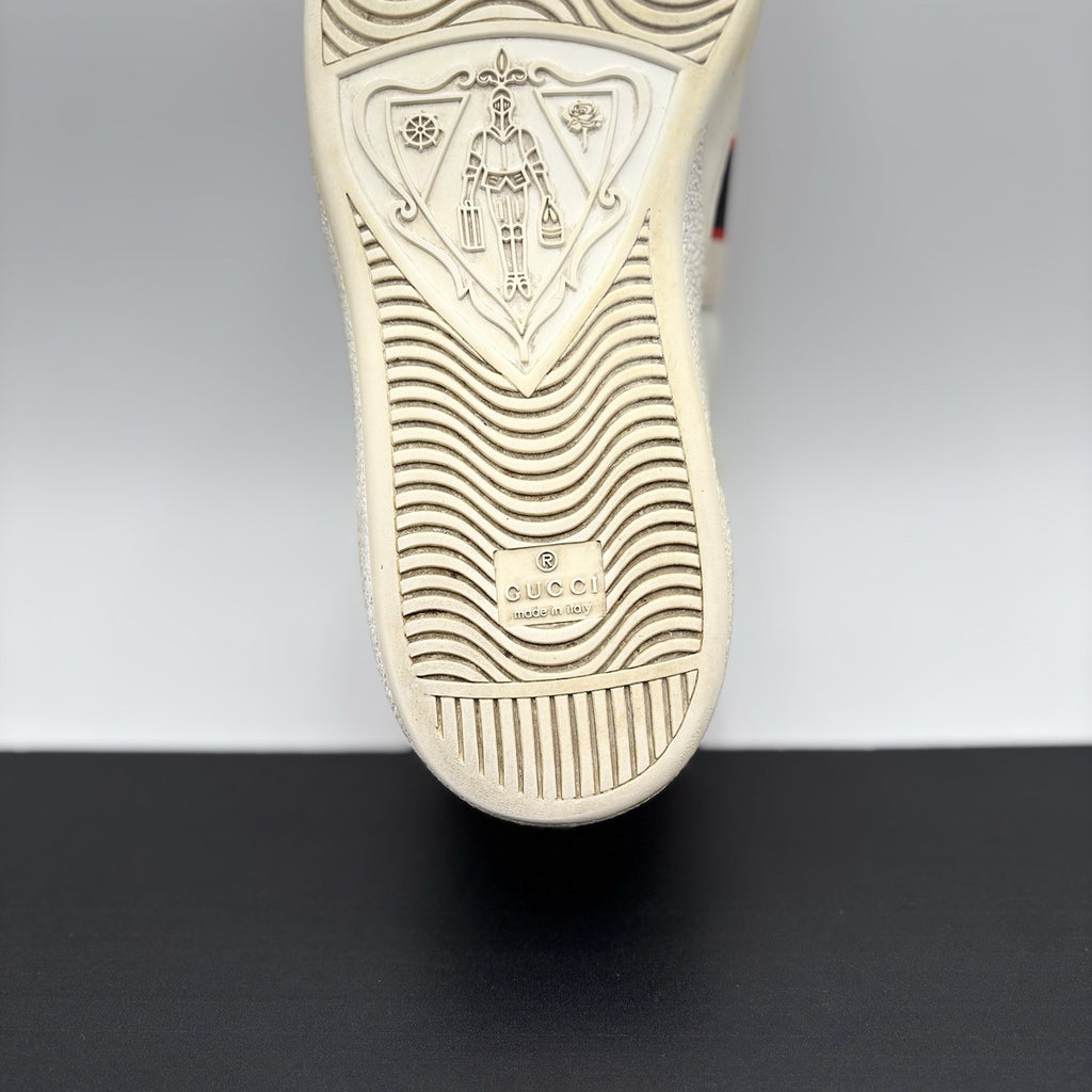 Size 11 G (11.5 US) - Gucci Ace Gucci Stripe ‘ White, Red ‘