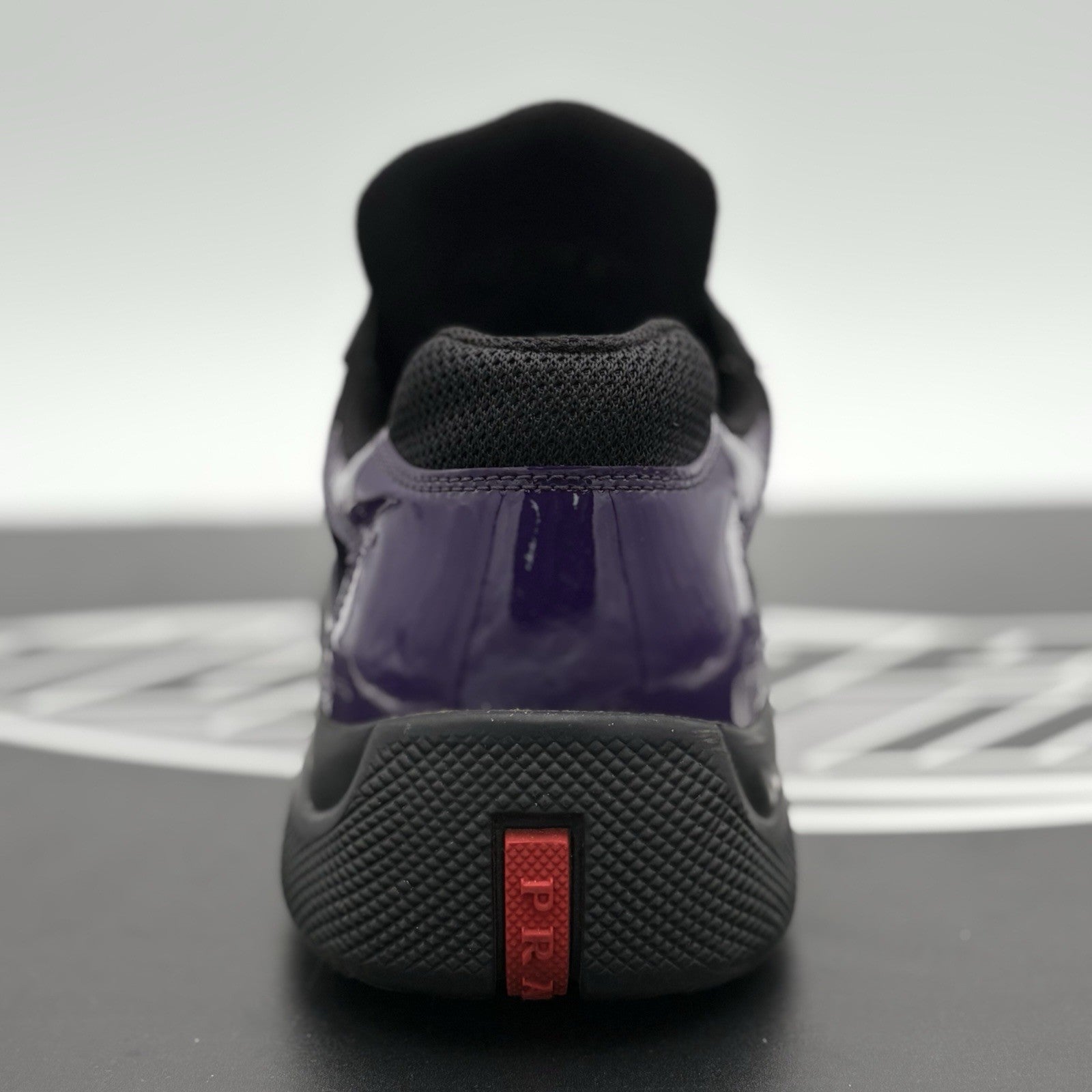 Size 8 UK (9 US) - Prada Americas Cup ' Violet Black ' | SUPER CLEAN!