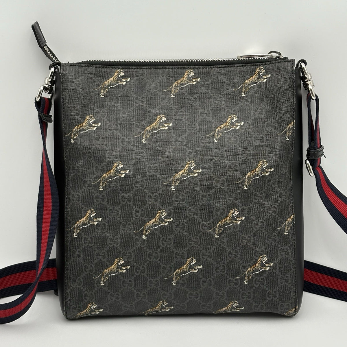Bestiary GG Supreme Tigers Messenger Bag Black Grey — photo 2