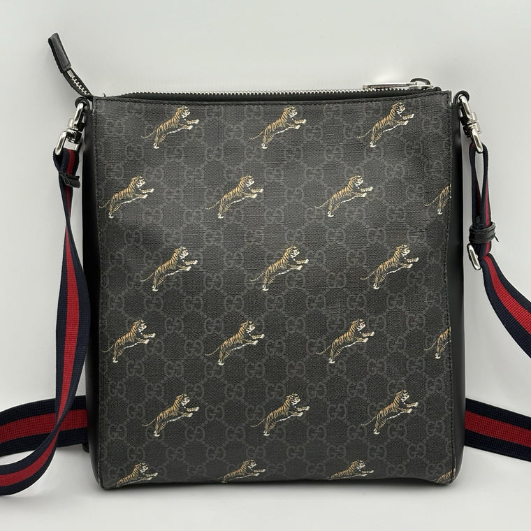 Bestiary GG Supreme Tigers Messenger Bag Black Grey — photo 2
