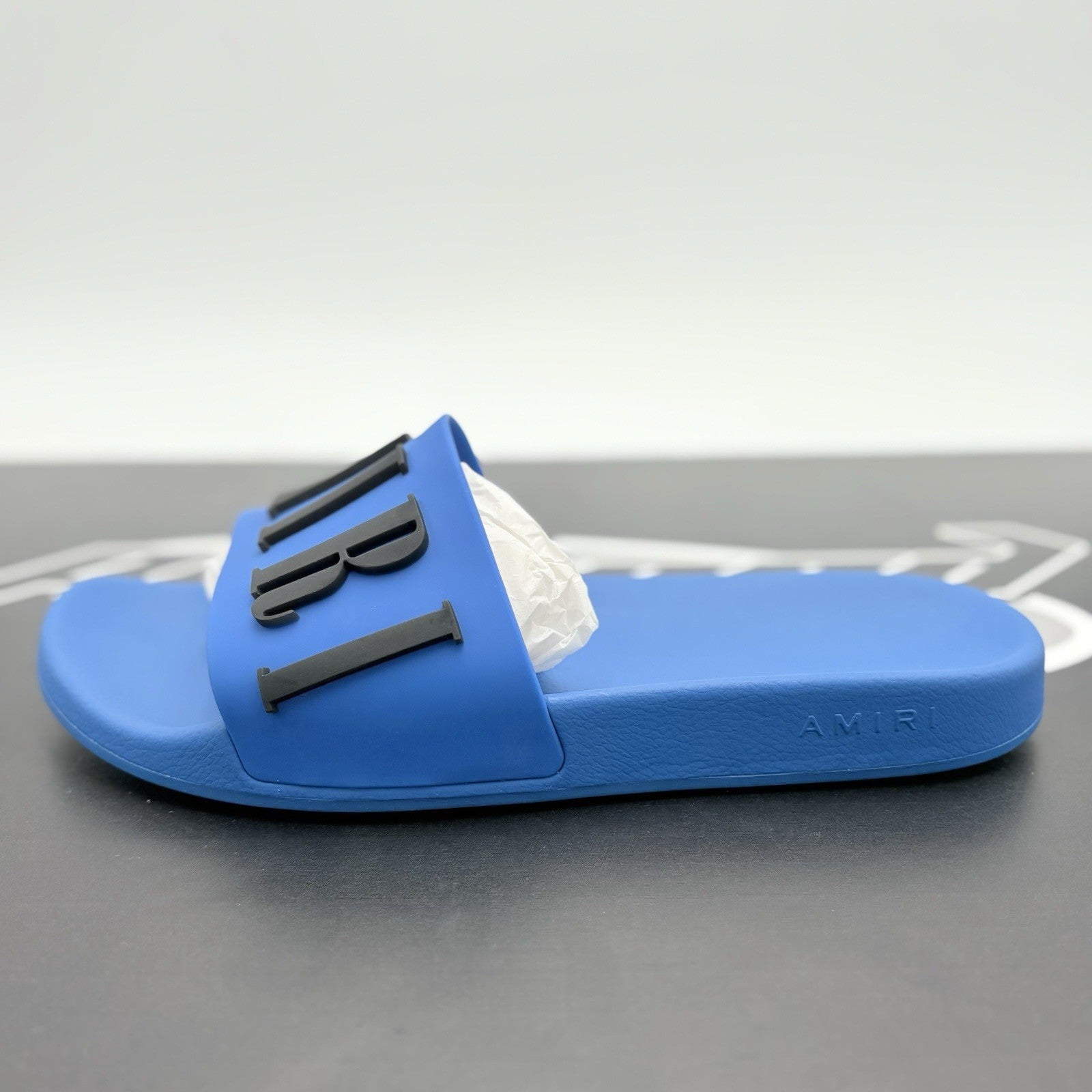 Size 45 - Amiri Logo Slides ' Blue ' | BRAND NEW!