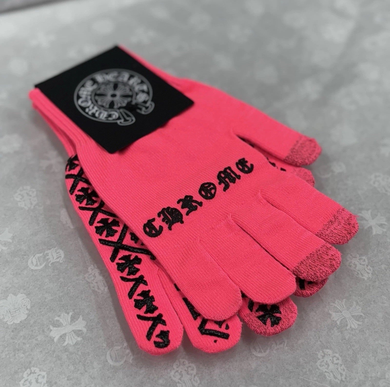 Size Small - Chrome Hearts Work Gloves ' Pink ' | BRAND NEW!