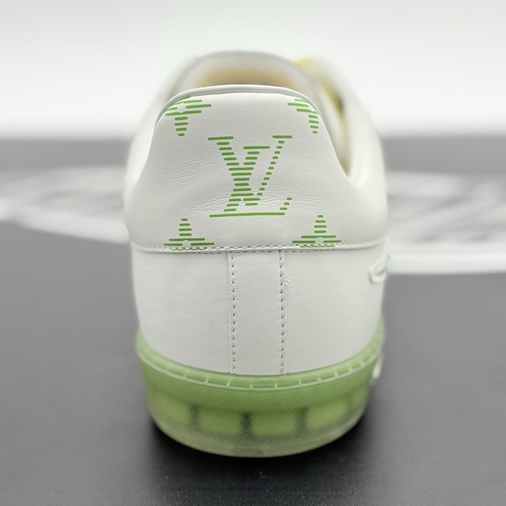 Size 11 LV (12-12.5 US) Louis Vuitton Luxembourg ' White Green Yellow ' | NEW!