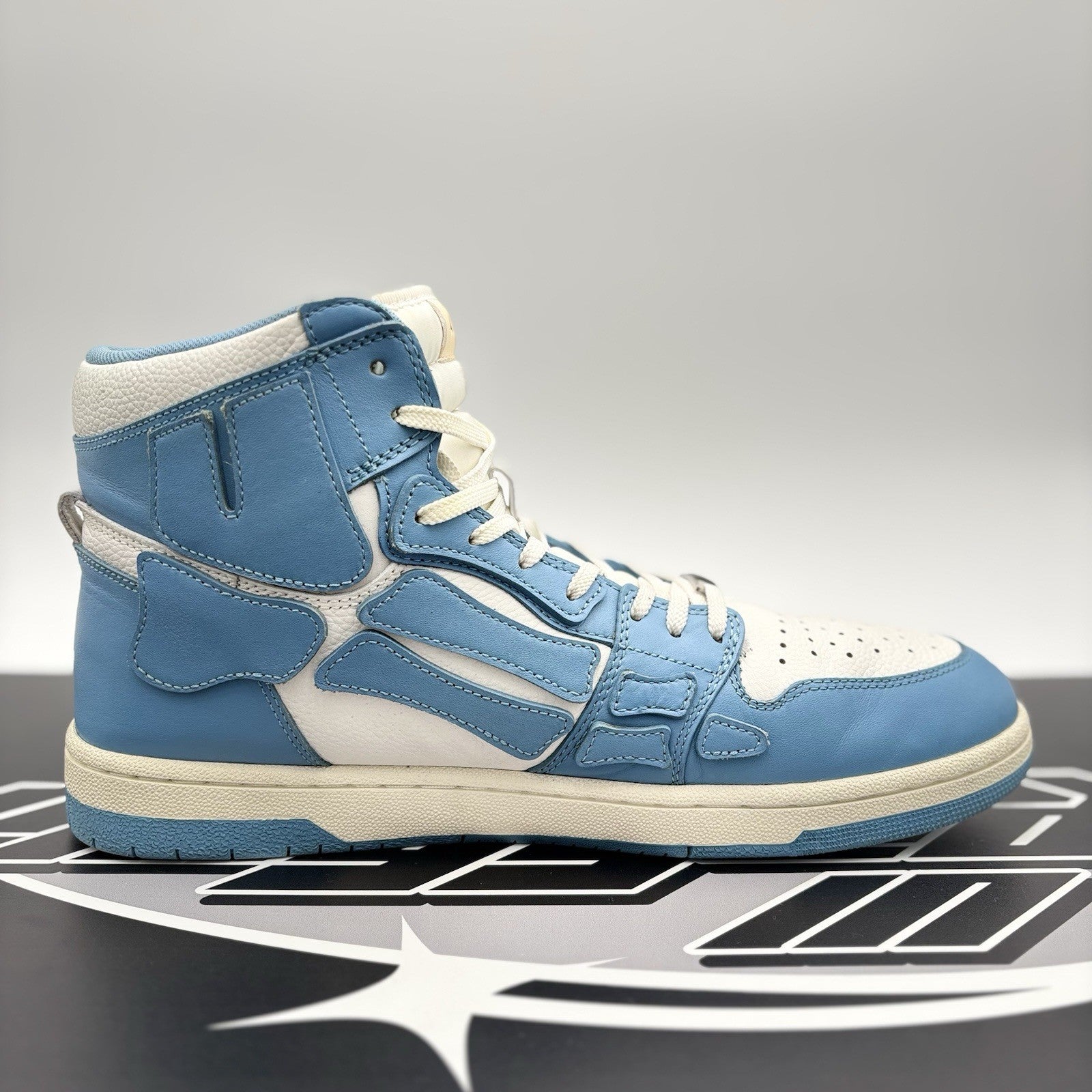 Size 46 (13 US) - Amiri Skel High Top ' Powder Blue White ' | GOOD CONDITION!