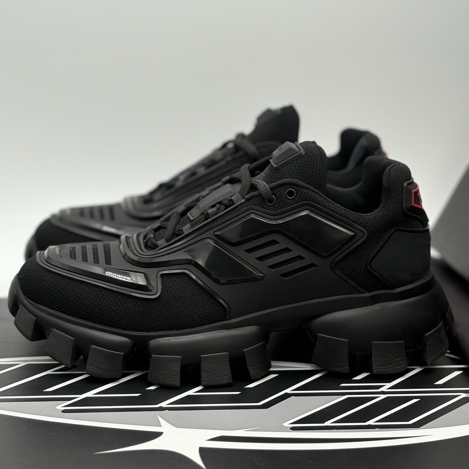 Size 7 UK (8 US) - Prada Cloudbust Thunder ' Black ' | GREAT CONDITION!