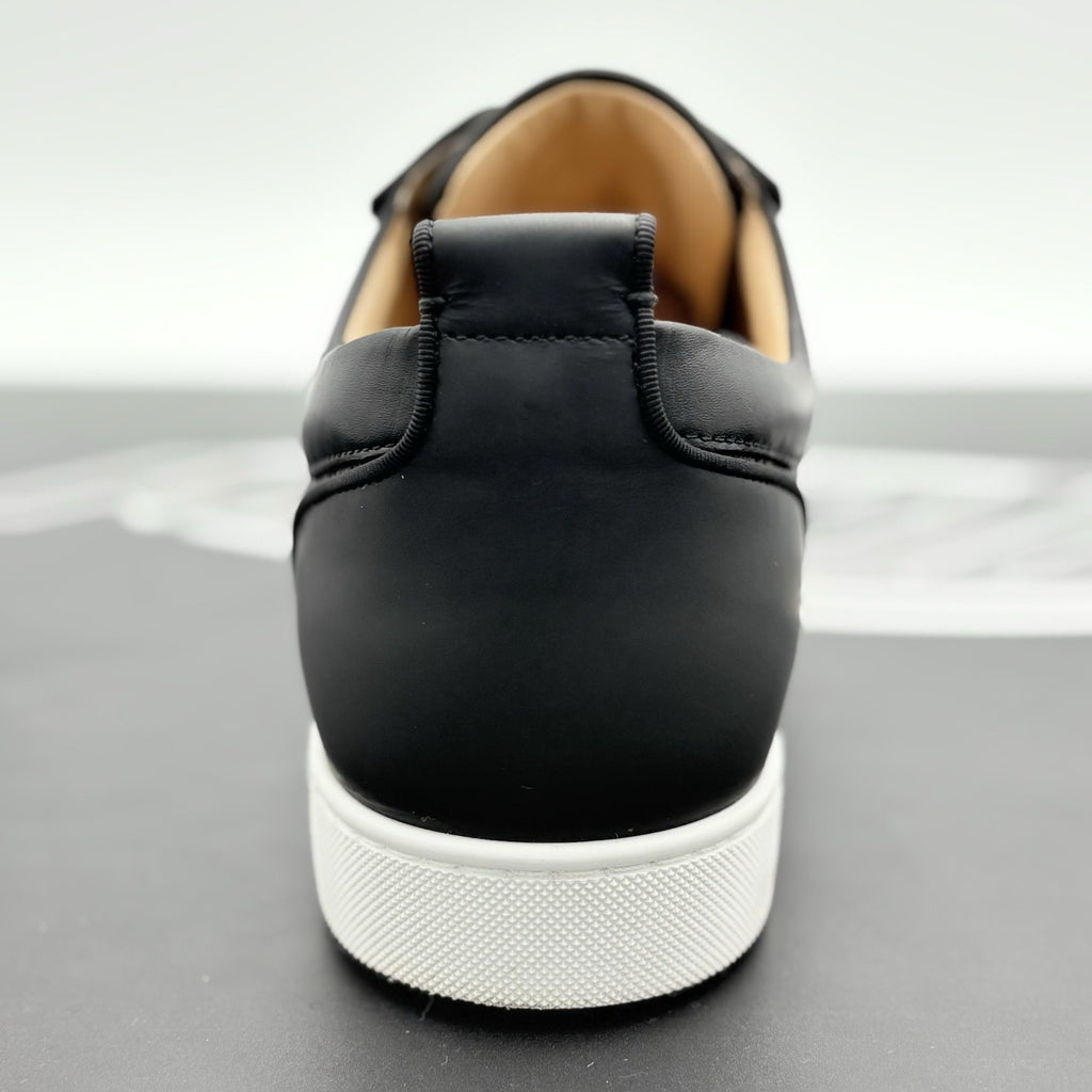 Size 45 (12 US) Christian Louboutin Low Leather Sneaker ' Black ' | SUPER CLEAN!