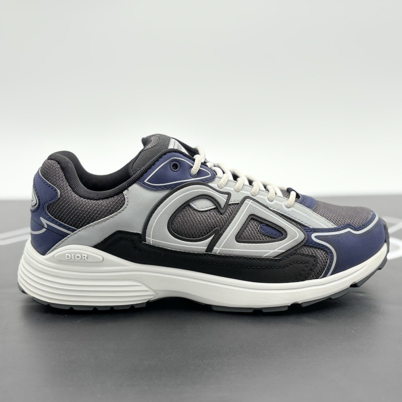 Size 42 (9 US) - Dior B30 Reflective Sneaker ' Blue Grey Black ' | SUPER CLEAN!