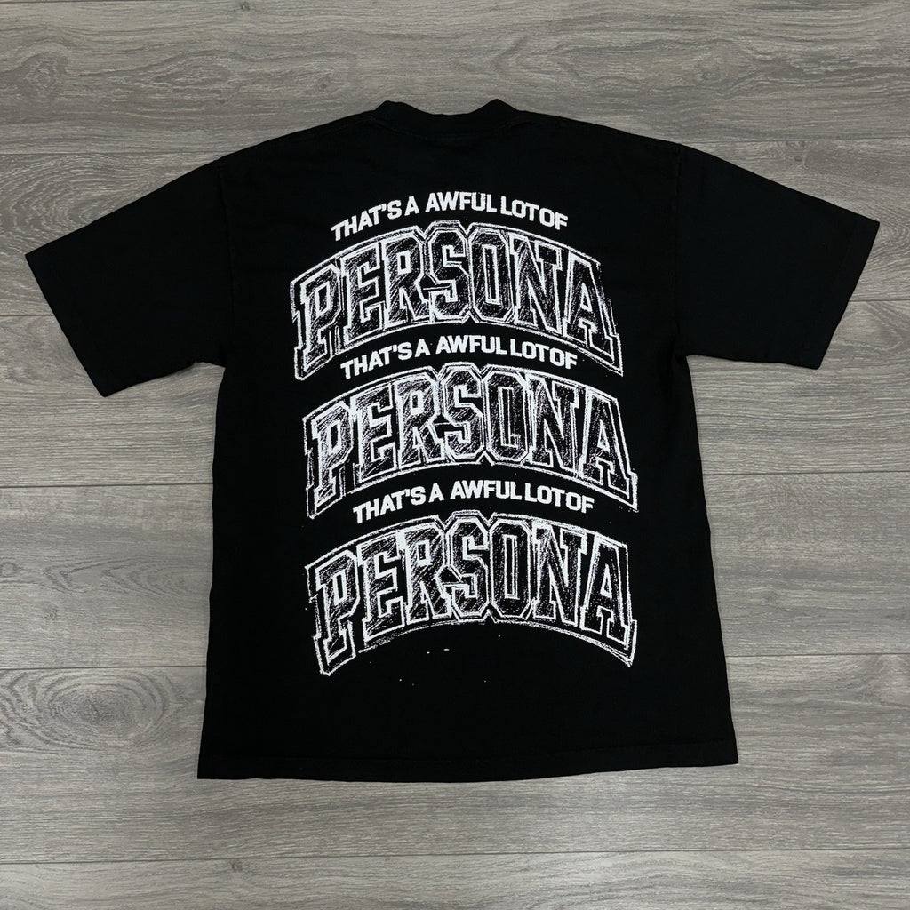 Size M - That’s A Awful Lot Of Cough Syrup X Persona T-Shirt ' Black ' | NEW!