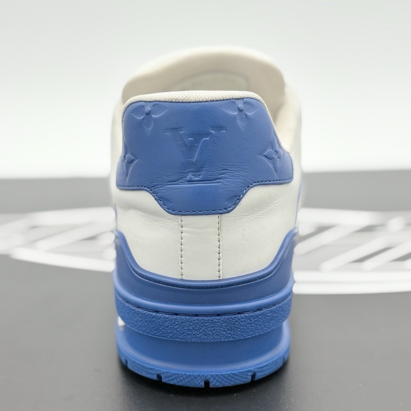 Size 10 LV (11-11.5 US) Louis Vuitton Trainer ' White Blue ' | SUPER CLEAN!