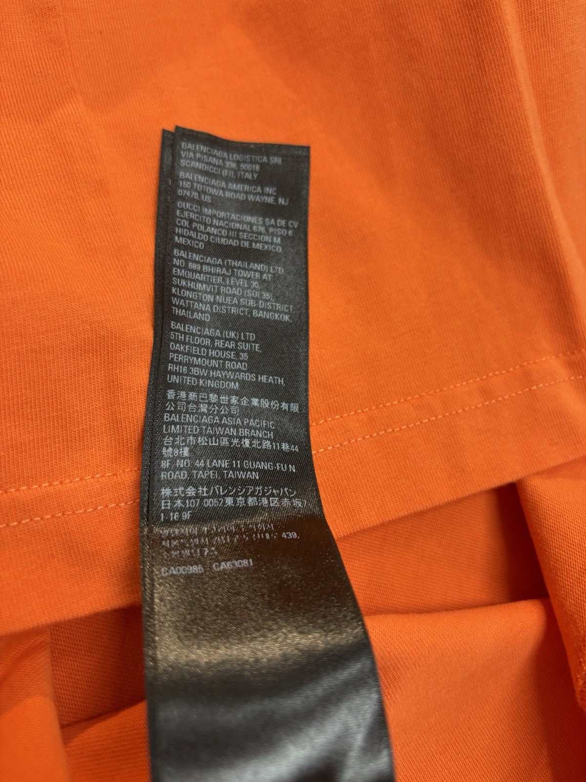 Size XS - Balenciaga Casual T-Shirt ' Fluorescent Orange ' | NEW!