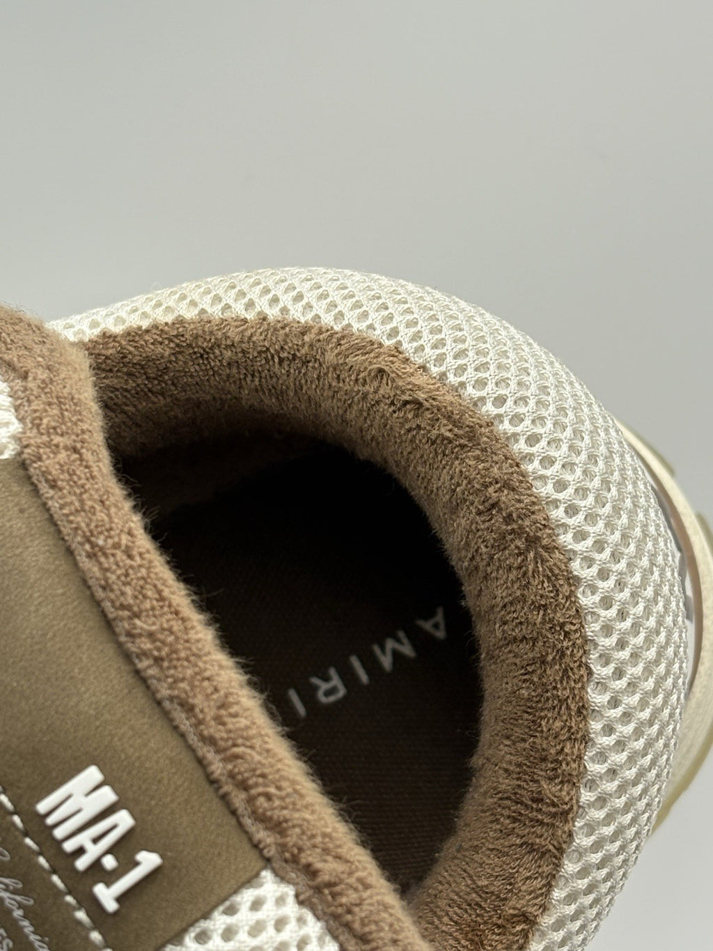 Size 44 (11 US) Amiri MA-1 ' White Brown ' | GOOD CONDITION!