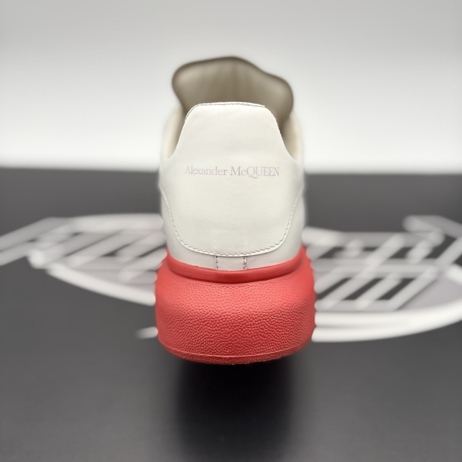 Size 45 (12 US) - Alexander McQueen Oversized ' White, Red Sole ' | GREAT COND!