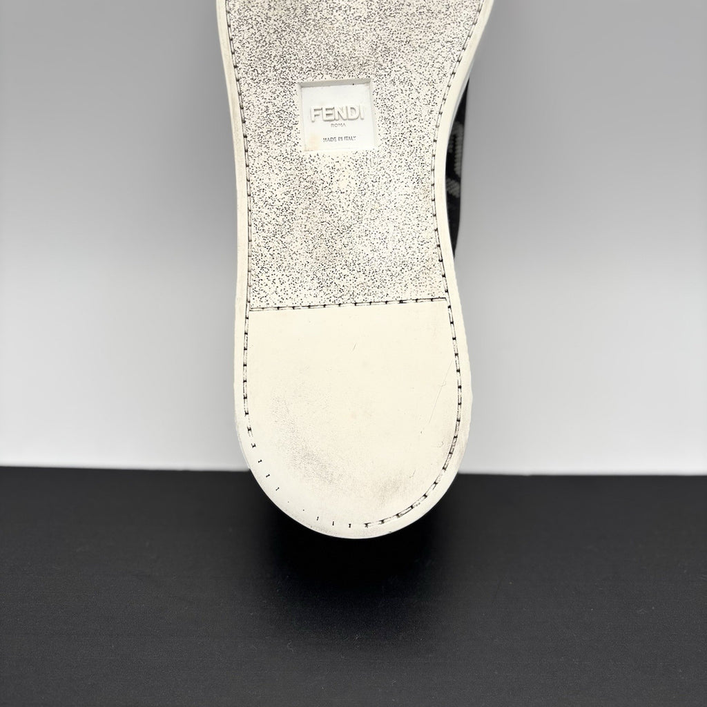 Size 12 UK (13 US) - Fendi FF Flash Logo Low ‘ Monogram Black ‘