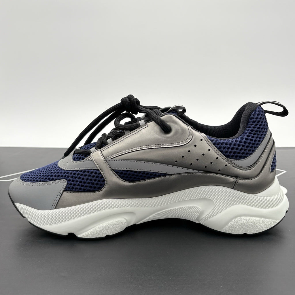 Size 43 (10 US) - Dior B22 Reflective Sneaker ' Silver Blue ' | NEW!