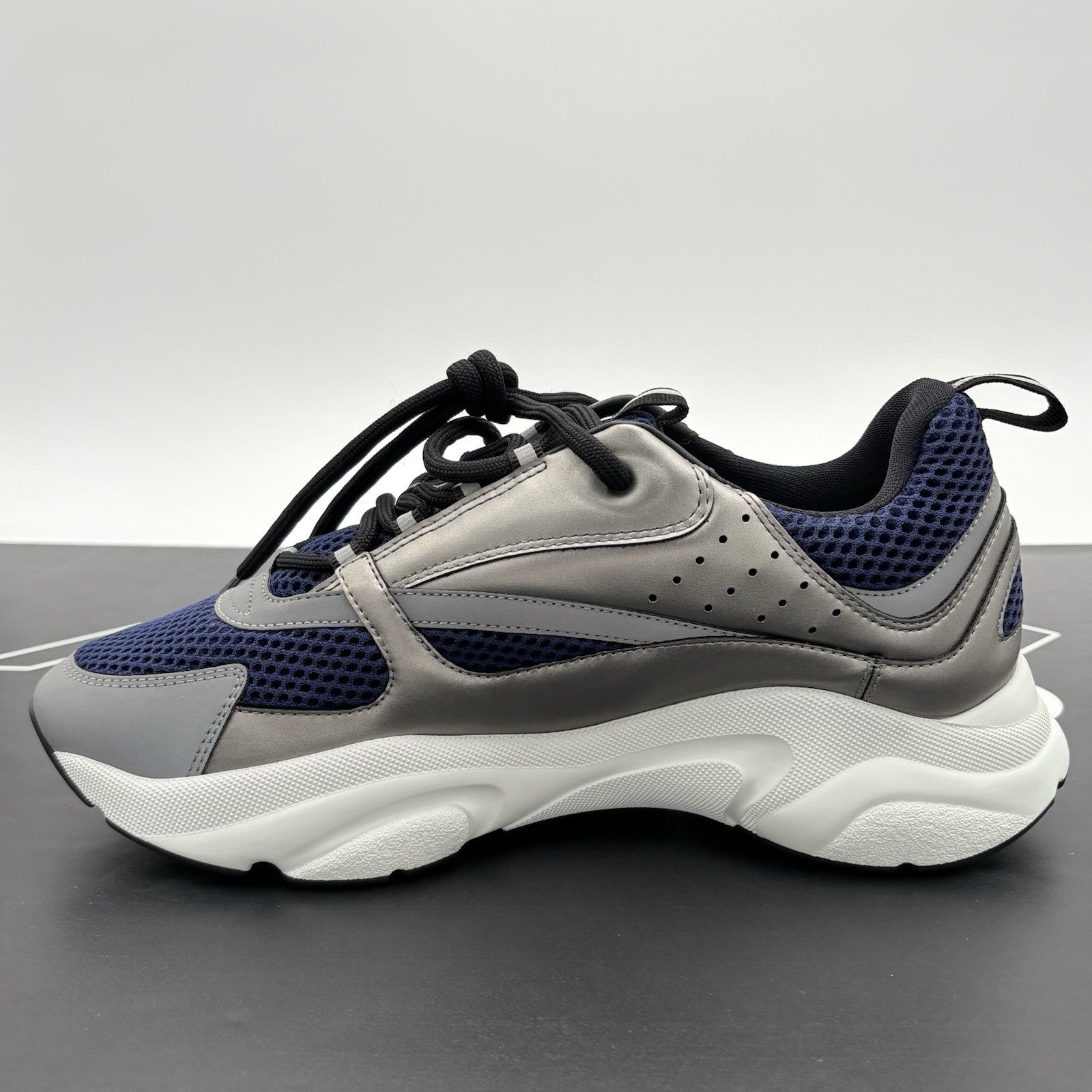 Size 43 (10 US) - Dior B22 Reflective Sneaker ' Silver Blue ' | NEW!