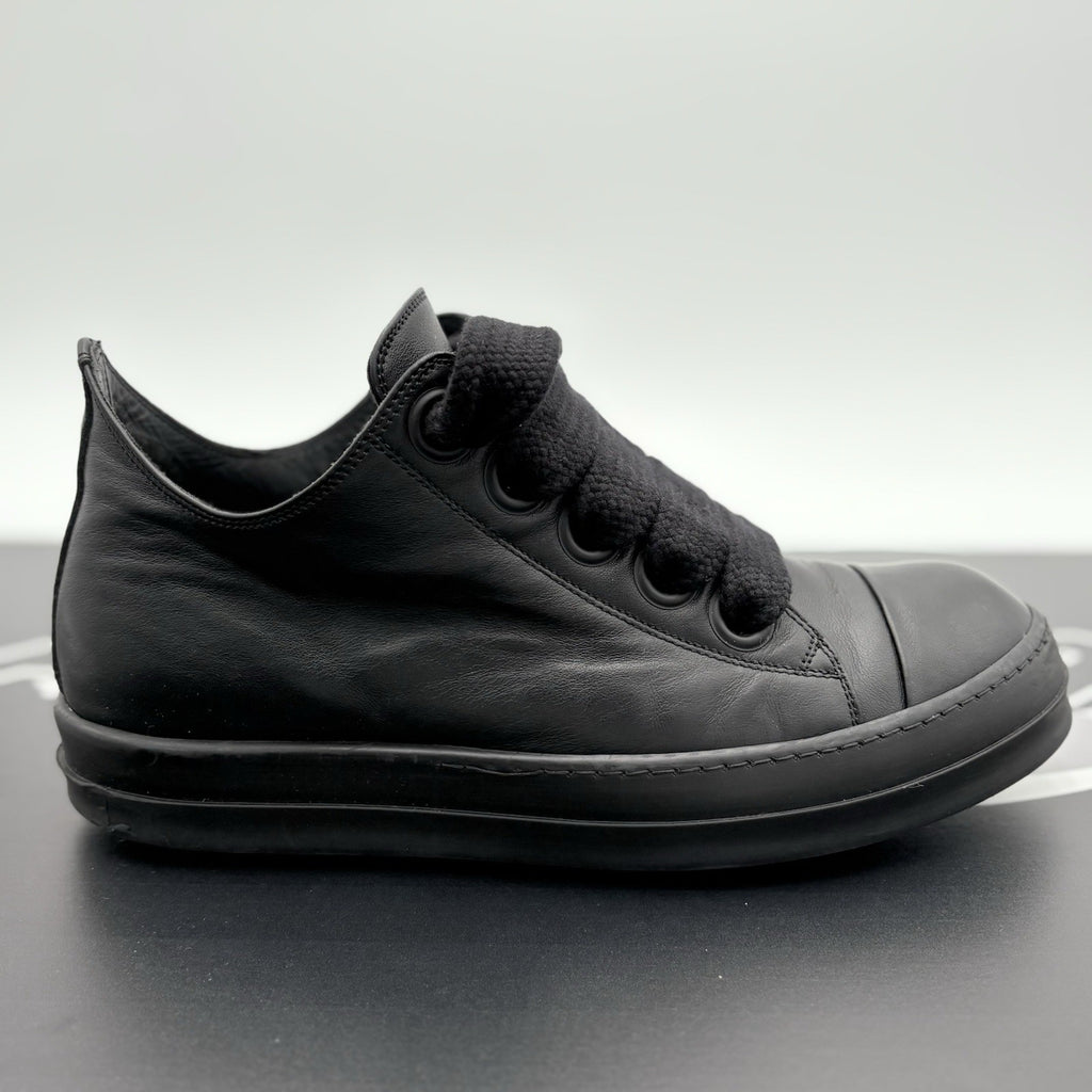 Size 41 (8 US) - Rick Owens Jumbo Lace Low Lido ' Black ' | GOOD CONDITION!