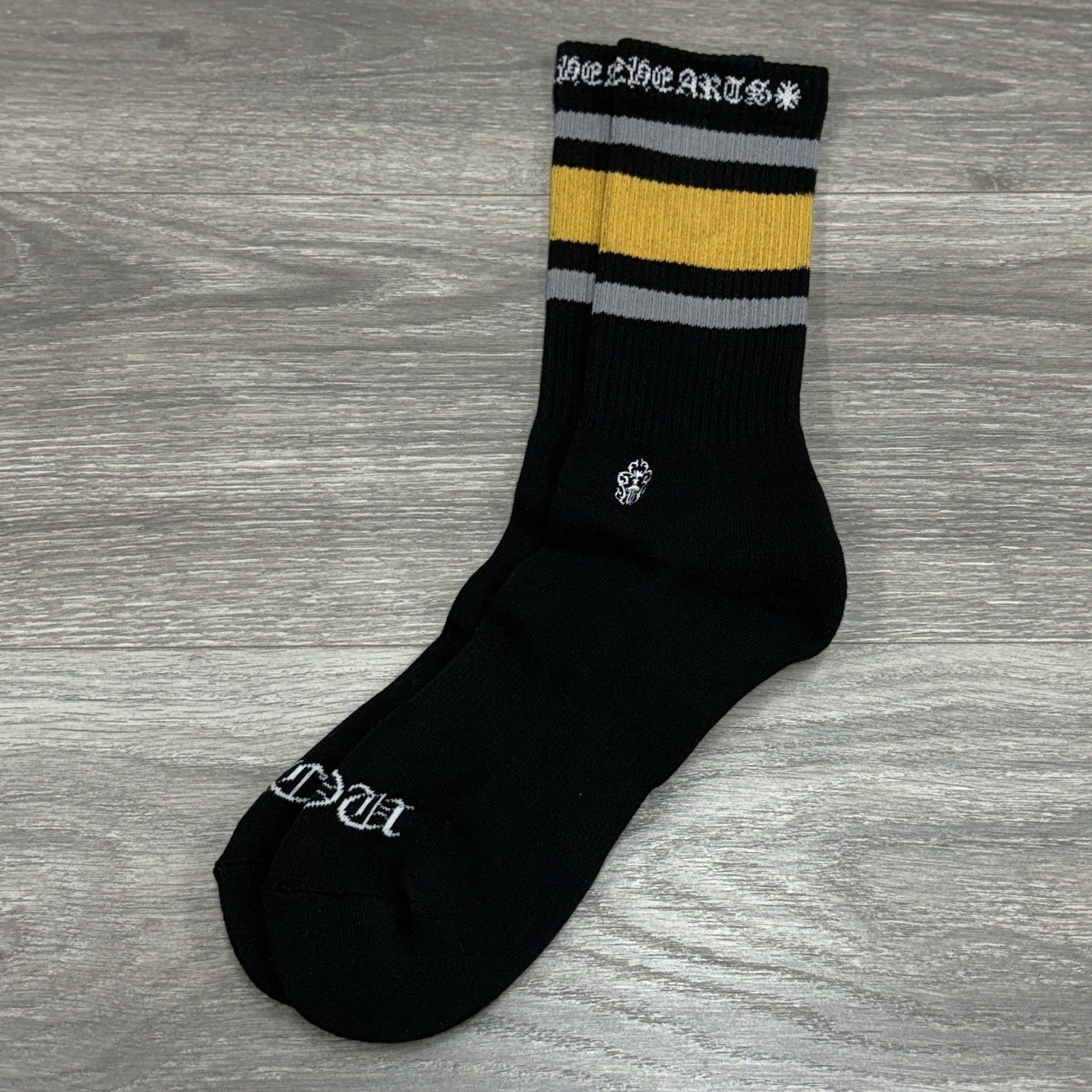 Size Large (9-13 US) - Chrome Hearts Sport Socks ' Black ' | NEW!