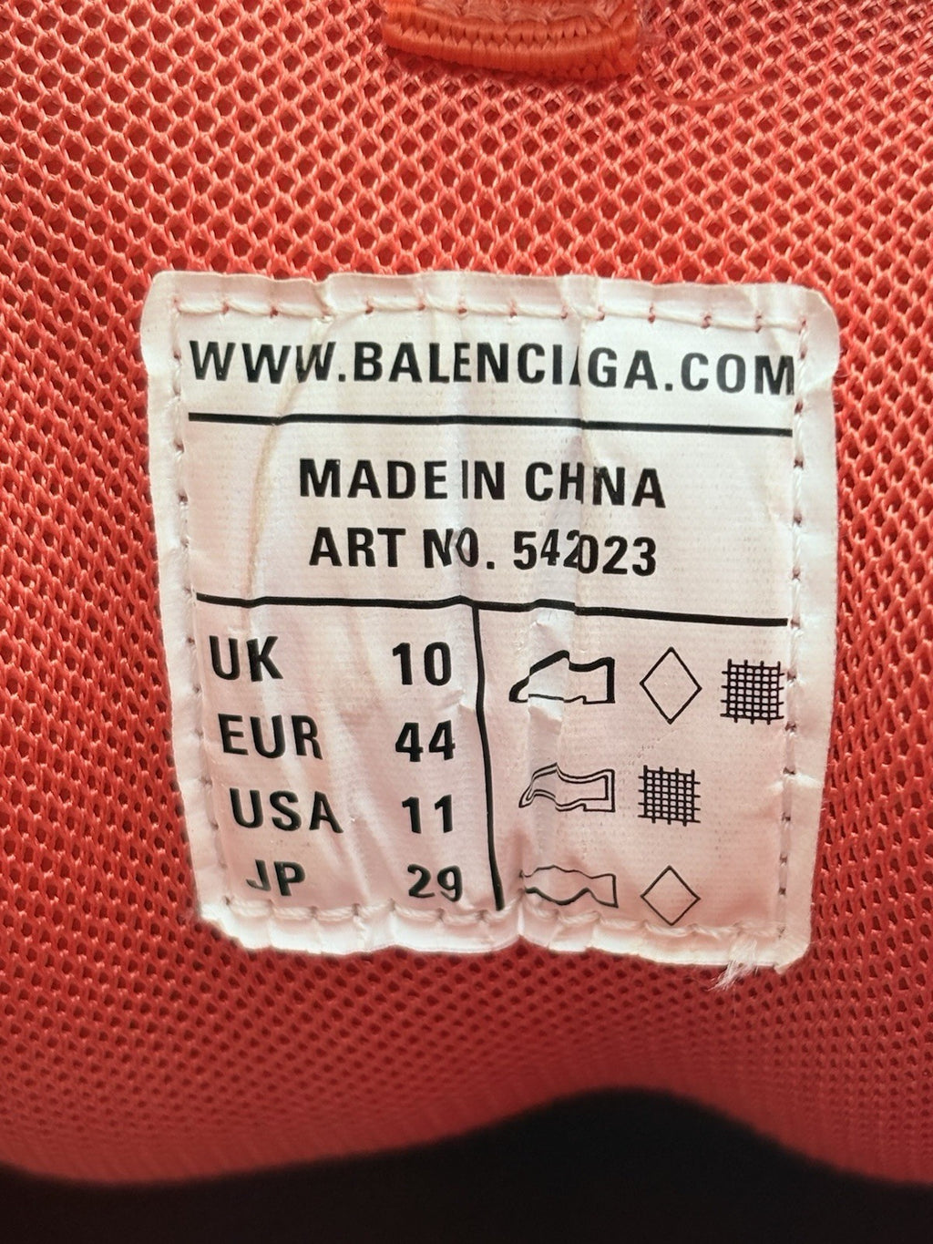 Size 44 (11 US) - Balenciaga Track Sneaker ' Orange Grey ' | GREAT CONDITION!