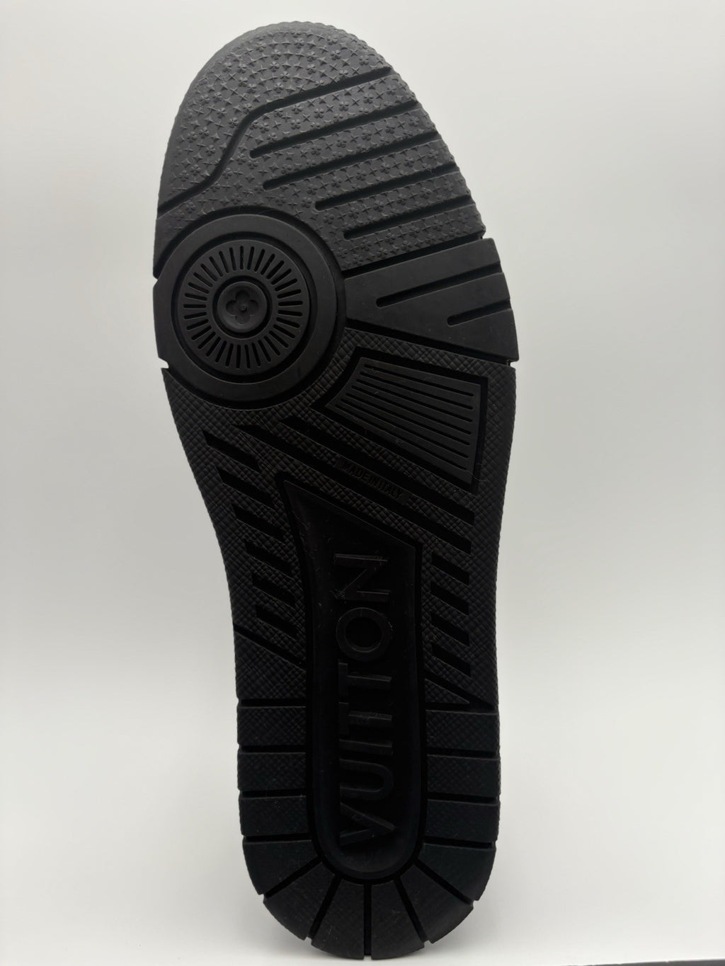 Size 8 LV (9-9.5 US) Louis Vuitton Studded Trainer ' Black ' | SUPER CLEAN!