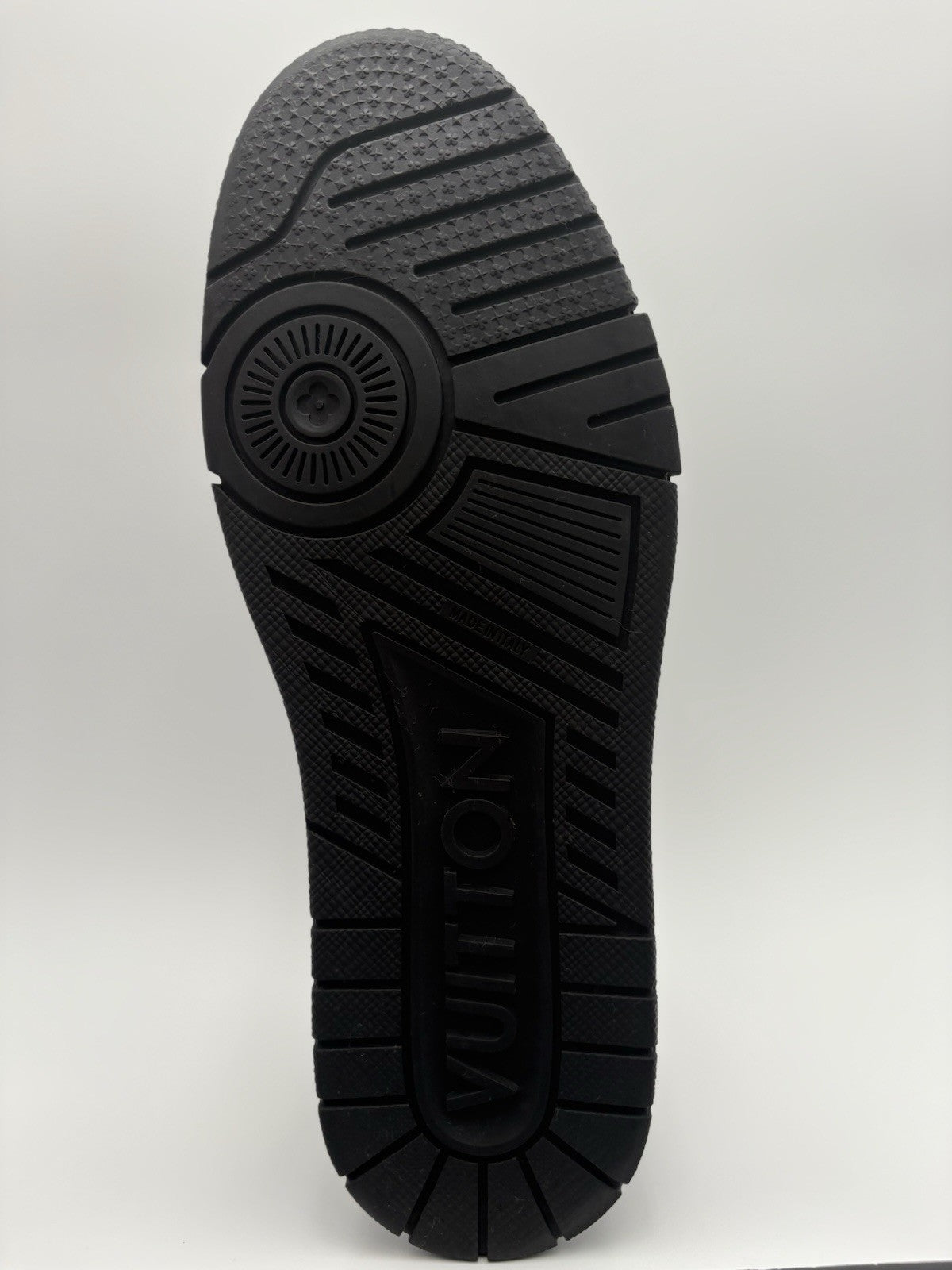 Size 8 LV (9-9.5 US) Louis Vuitton Studded Trainer ' Black ' | SUPER CLEAN!