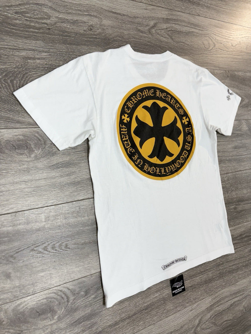 Size Medium - Chrome Hearts Plus Logo Short Sleeve T-Shirt ' White ' | EXCELLENT
