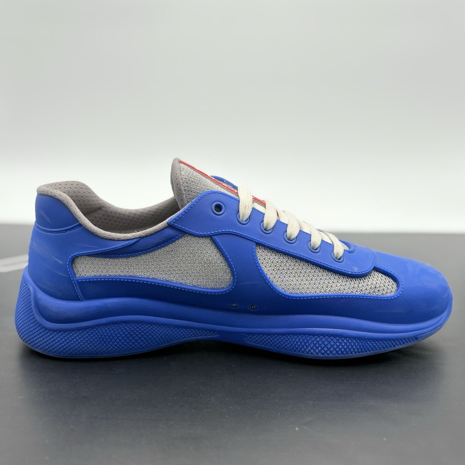 Size 44 (11 US) - Prada America's Cup Soft Rubber ' Blue ' | GREAT CONDITION!