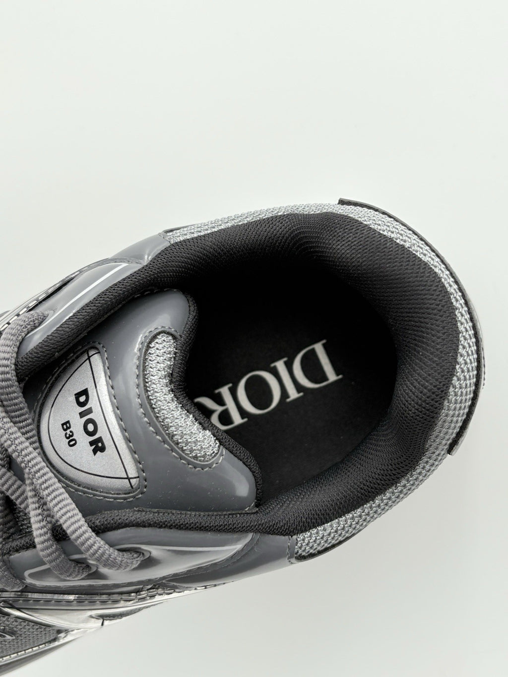 Size 45 (12 US) Dior B30 Reflective Sneaker ' Black Gray ' | ONLY WORN 1-3x