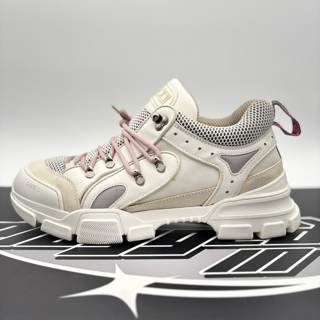 Size 12G (12.5 US) - Gucci Flashtrek SEGA ' White, Beige ' | GREAT CONDITION!