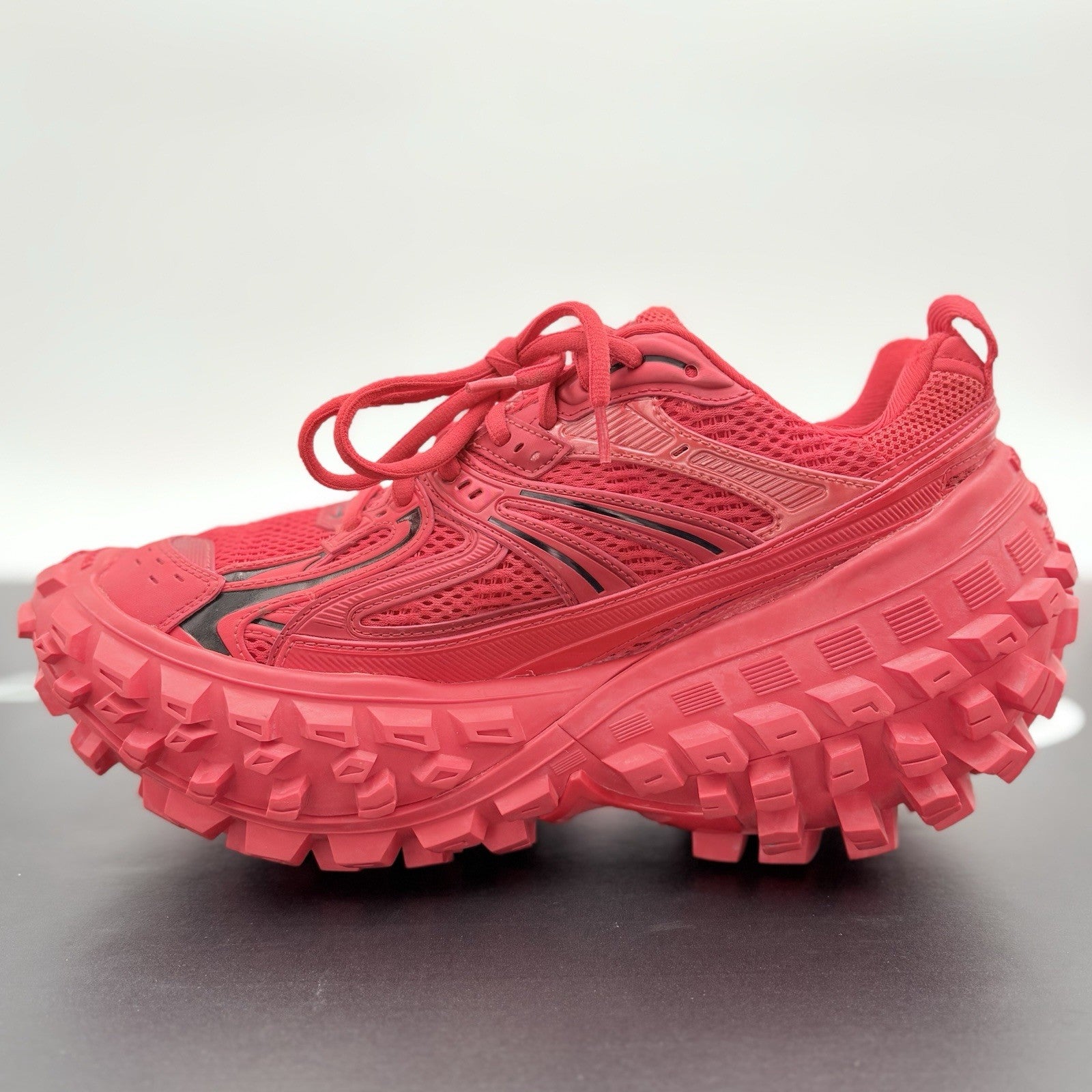 Size 40 (7 US) - Balenciaga Bouncer Defender Sneaker ' Red ' | EXCELLENT COND!