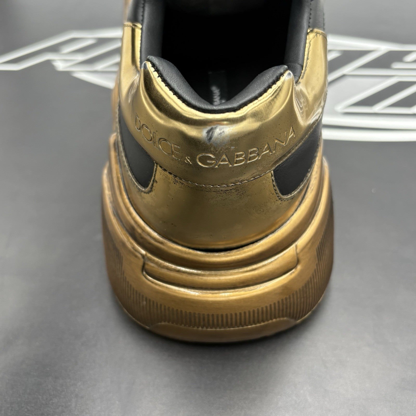 Size 10 UK (11 US) - Dolce Gabbana Daymaster ' Black Gold ' | EXCELLENT COND!