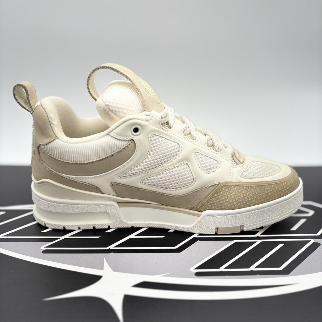 Size 7 LV (8-8.5 US) - Louis Vuitton Skate ' Beige White ' | EXCELLENT COND!