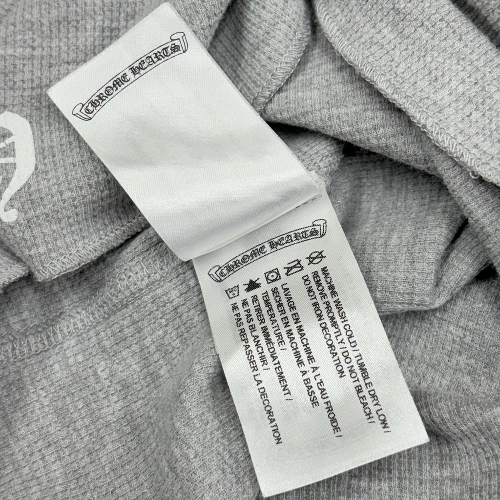 Size L - Chrome Hearts Dagger Long Sleeve Thermal ' Grey ' | WORN 1-3x